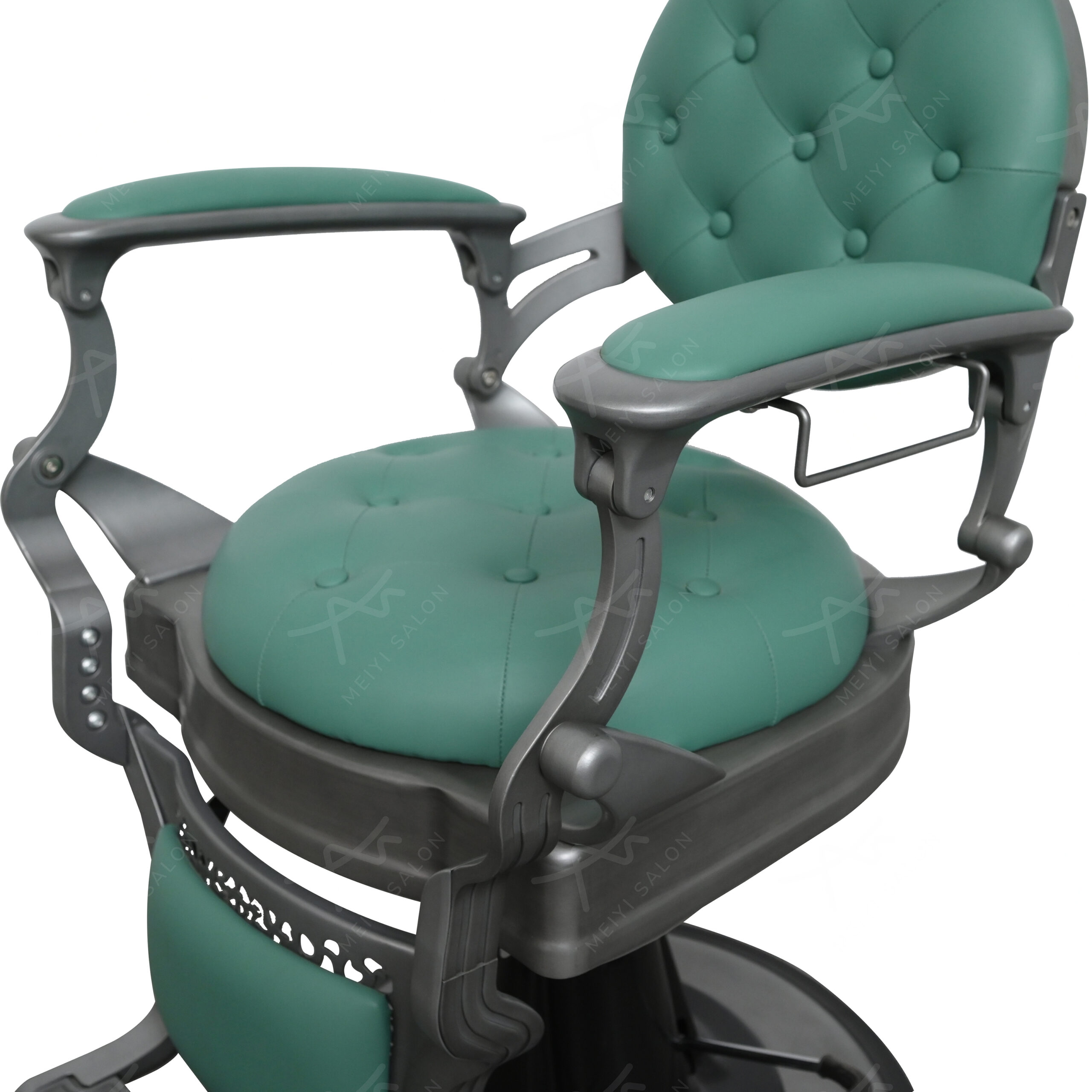 green barber chair 4