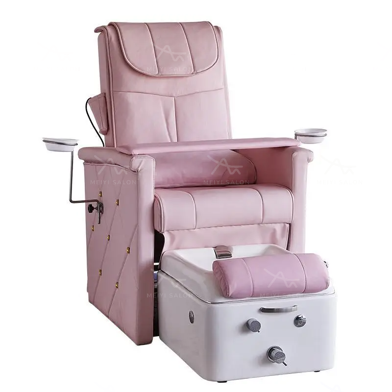 Pink Manicure And Pedicure Chair 1