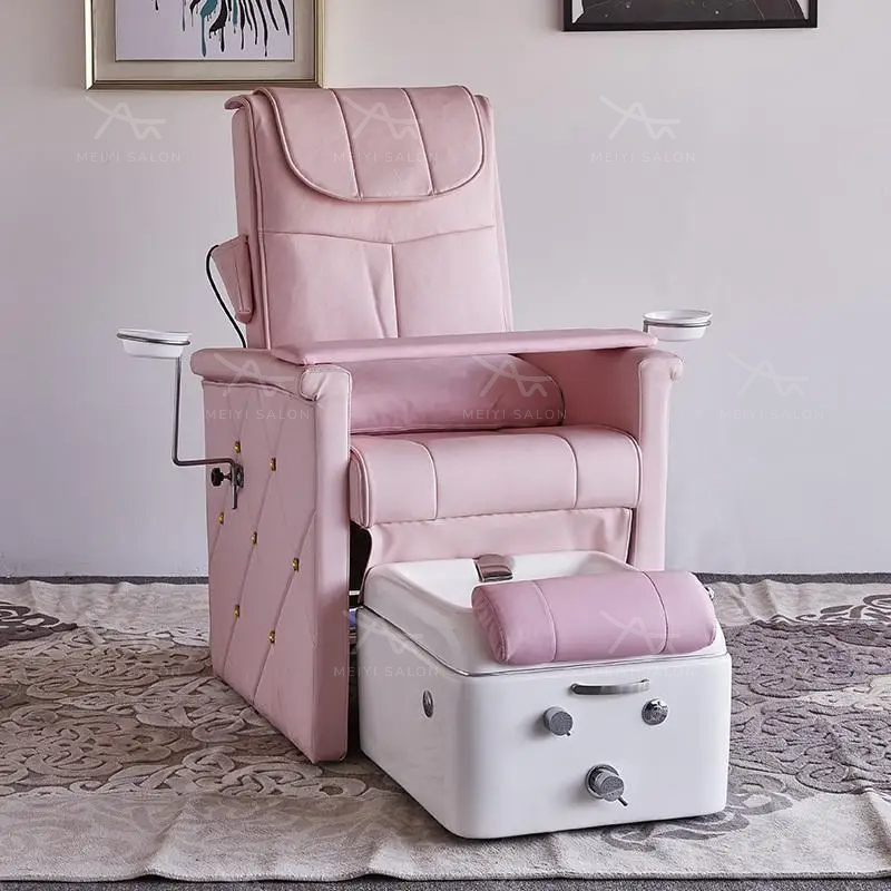 Pink Manicure And Pedicure Chair 2
