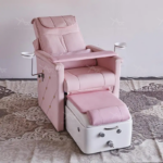 Pink Manicure And Pedicure Chair 3